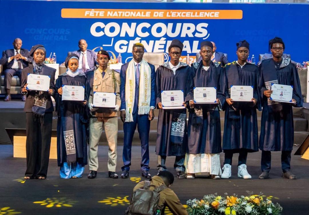 Lauréats du Concours Général lors de la cérémonie